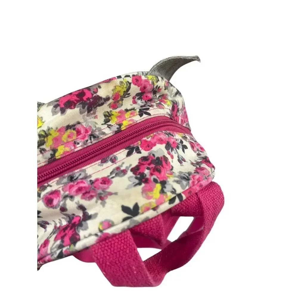 Joules Cat Lunch Box Backpack Bag‎ Zipper Small Floral Kids Girl School Travel